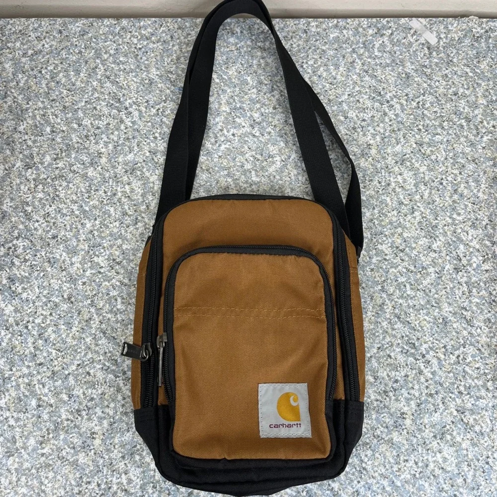 Carhartt Crossbody Zip Bag B000030520199 Brown Canvas Utility Shoulder Bag